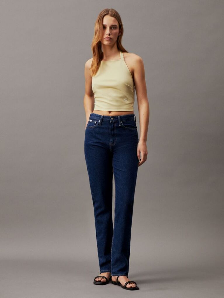 Denim Blugi Autentici Drepti Cu Croiala Slim  Femei