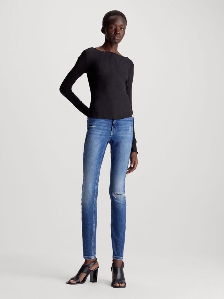 Denim Blugi Skinny Cu Talie Inalta  Femei