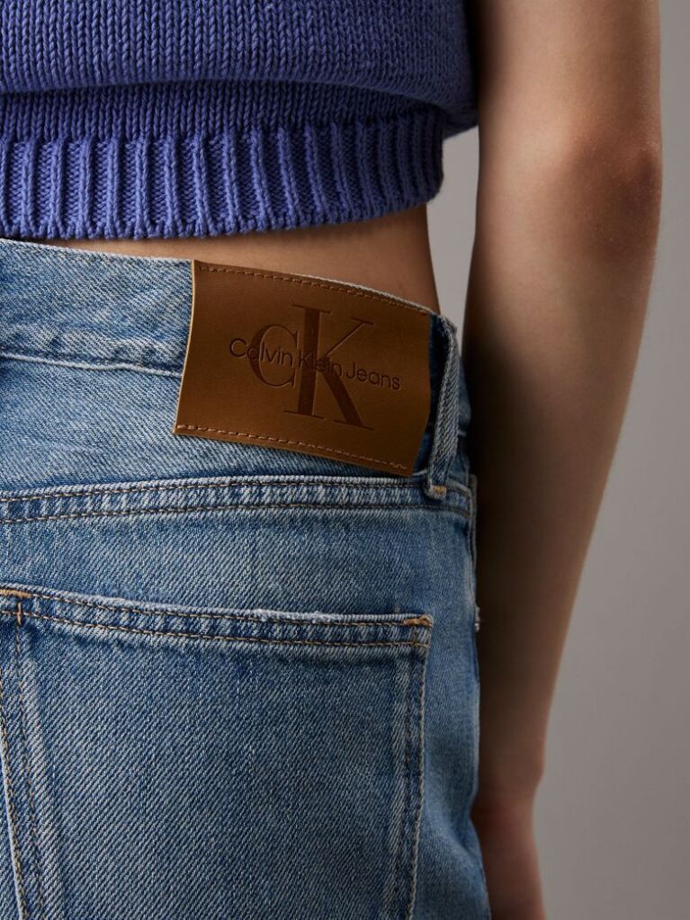 Denim Blugi Drepti Cu Talie Inalta  Femei