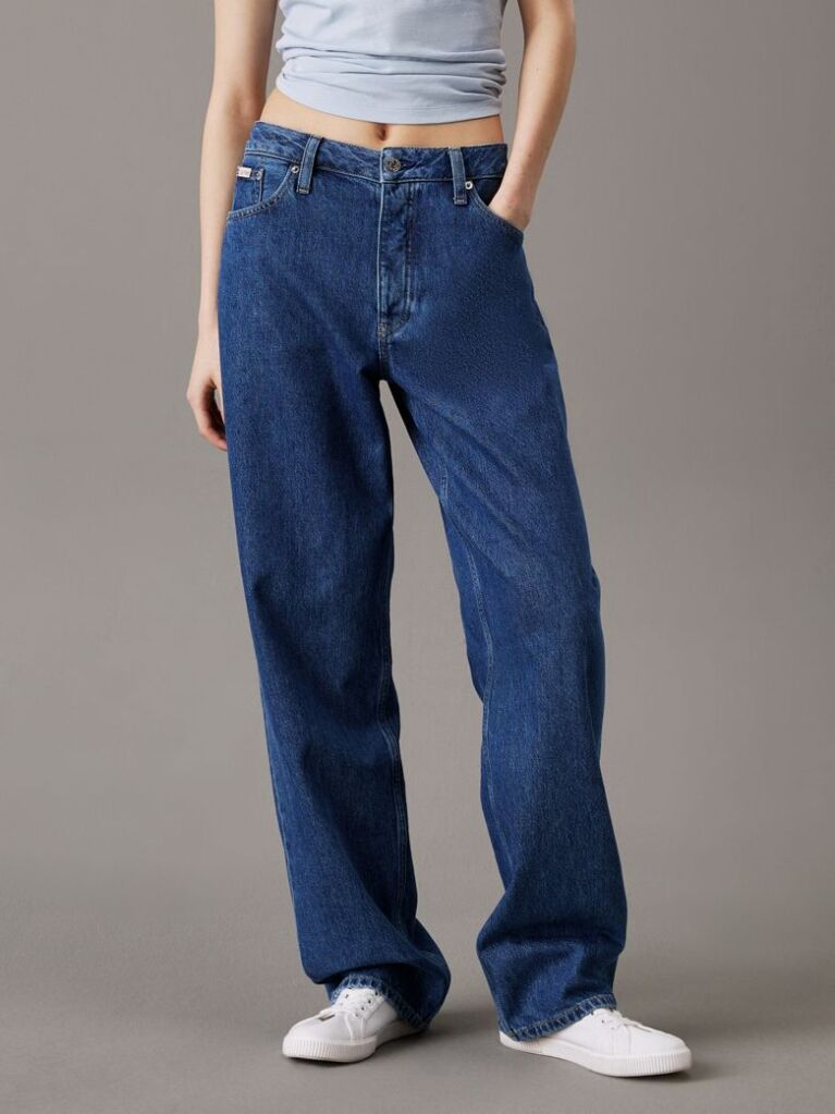 Denim Blugi Cu Croiala Lejera Anii 90  Femei