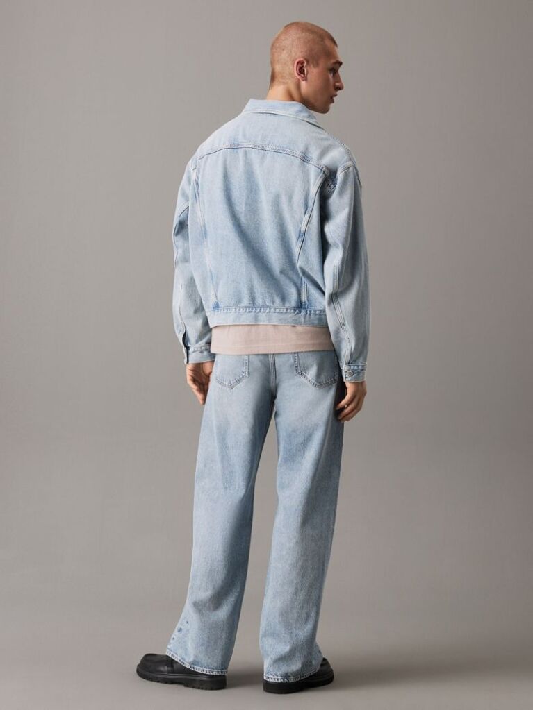 Denim Jacheta Denim Cu Silueta Relaxata  Barbati