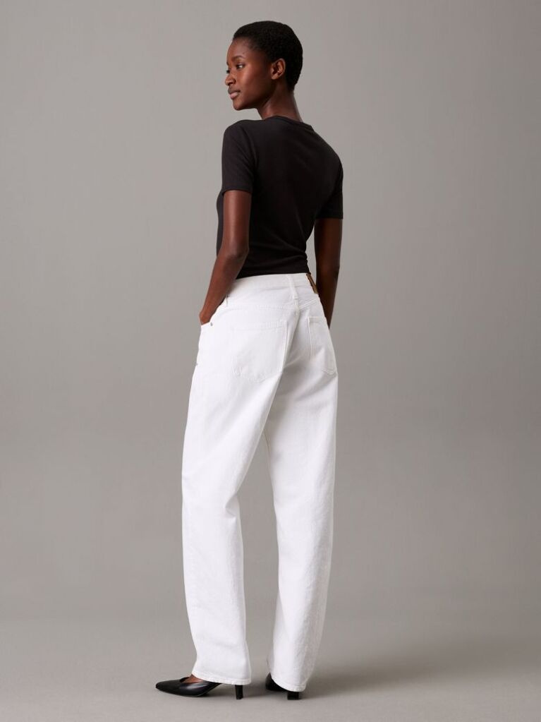 Negru Tricou Slim Din Modal Cu Textura Rib  Femei