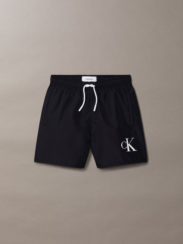 Negru Pantaloni Scurti De Baie Pentru Baieti - CK Monogram  Baieti