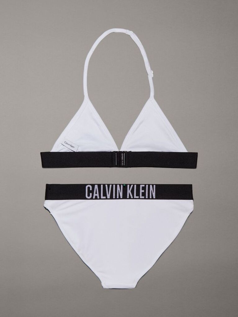 Alb Set Bikini Triunghi Pentru Fete - Intense Power  Fete
