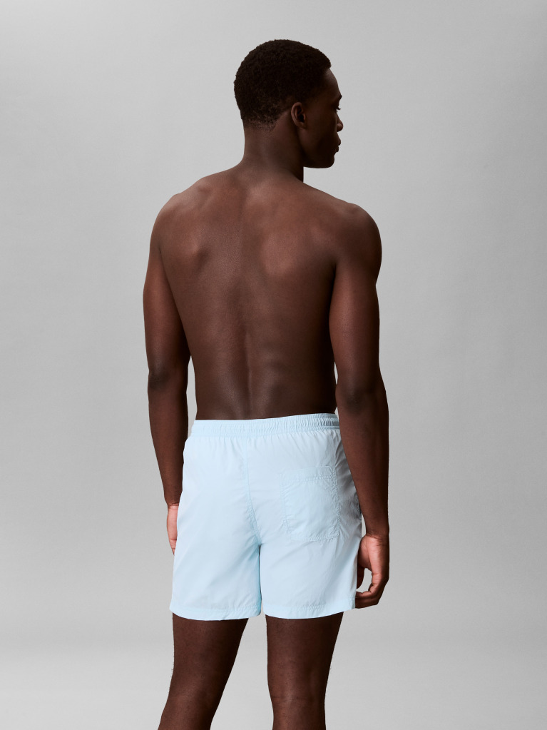 Albastru Pantaloni Scurti De Baie Medii Cu Snur - CK Tech  Barbati