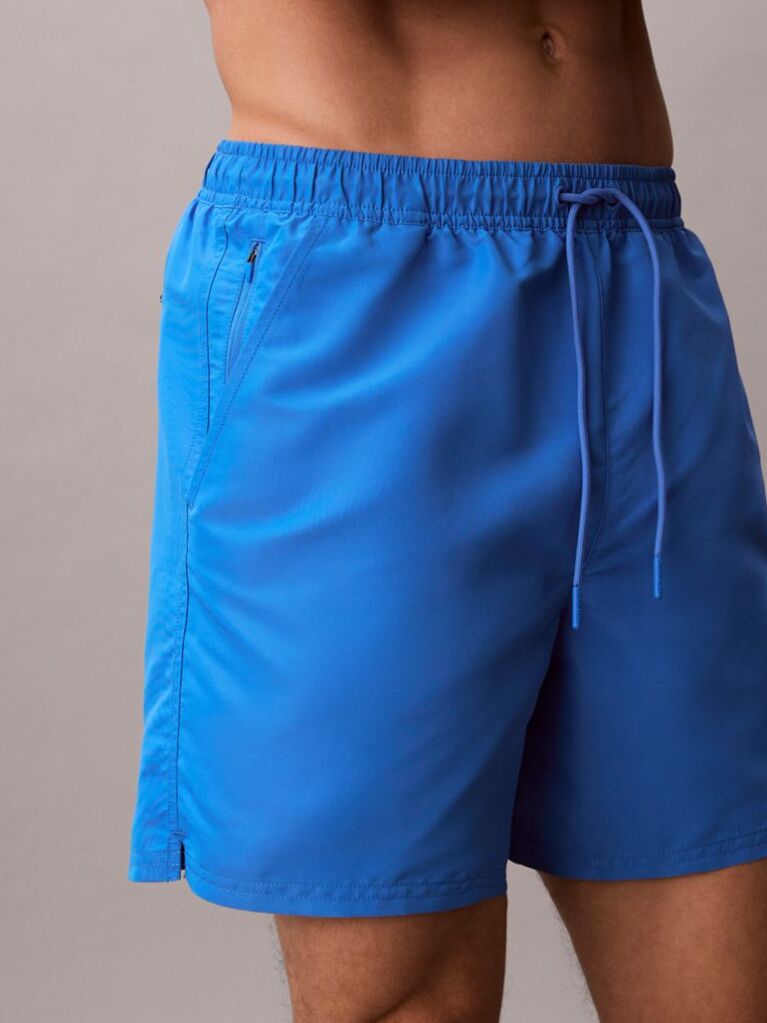 Albastru Pantaloni Scurti De Baie Medii Cu Snur - Intense Power  Barbati