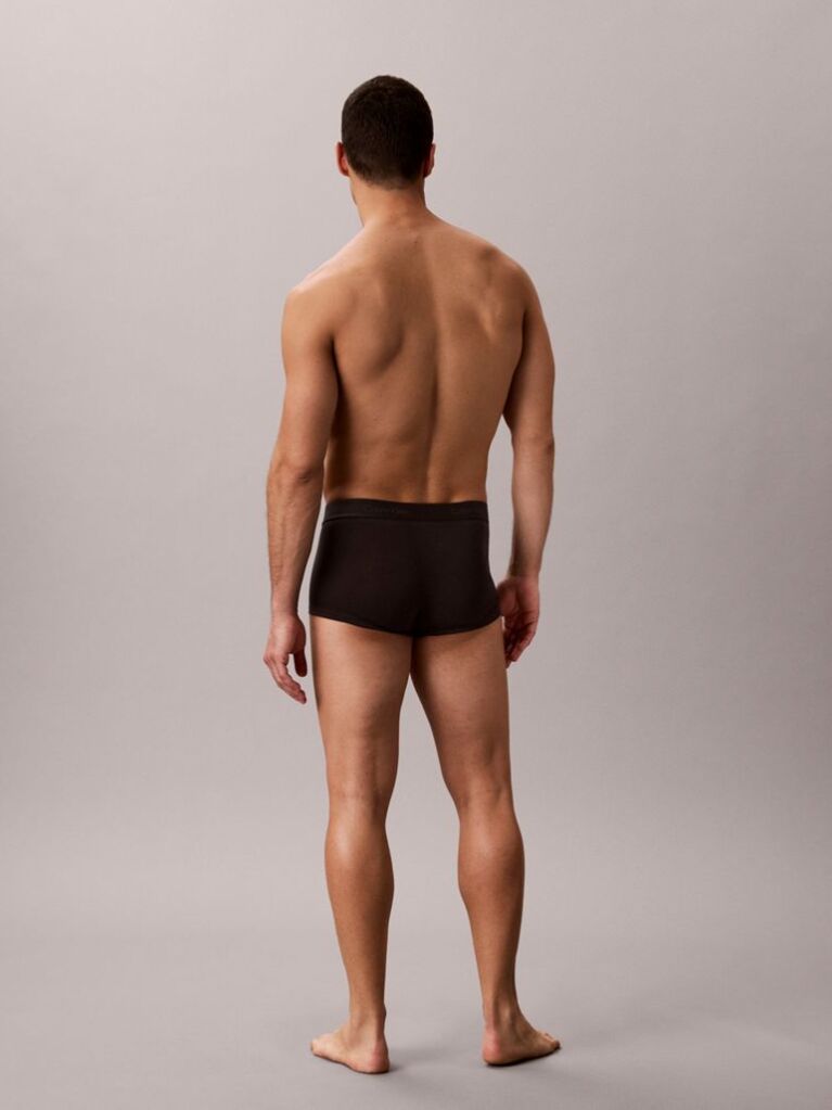 Negru Set 3 Boxeri Cu Talie Joasa – Icon Cotton Stretch  Barbati