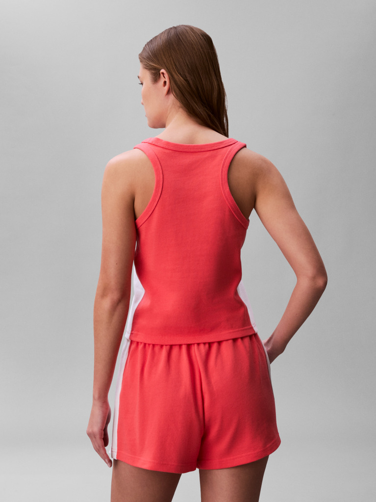 Roz Pantaloni Scurti De Plaja Din Jersey De Bumbac  Femei