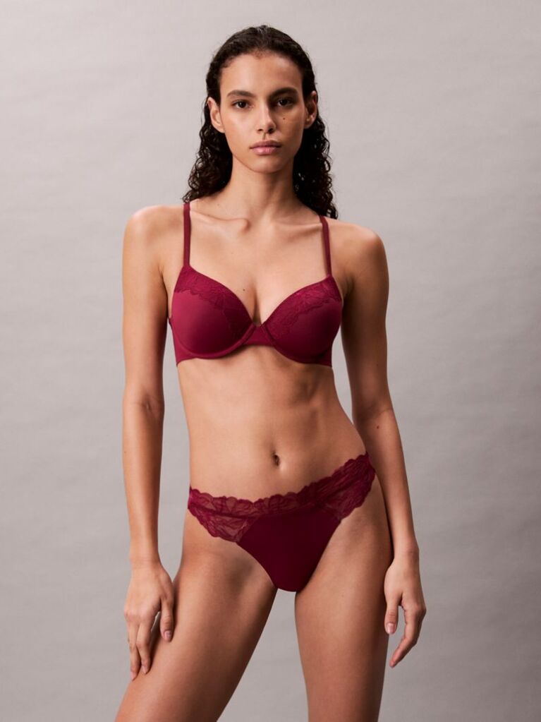 Roz Sutien Usor Captusit Full Coverage - Perfectly Fit Din Dantela  Femei