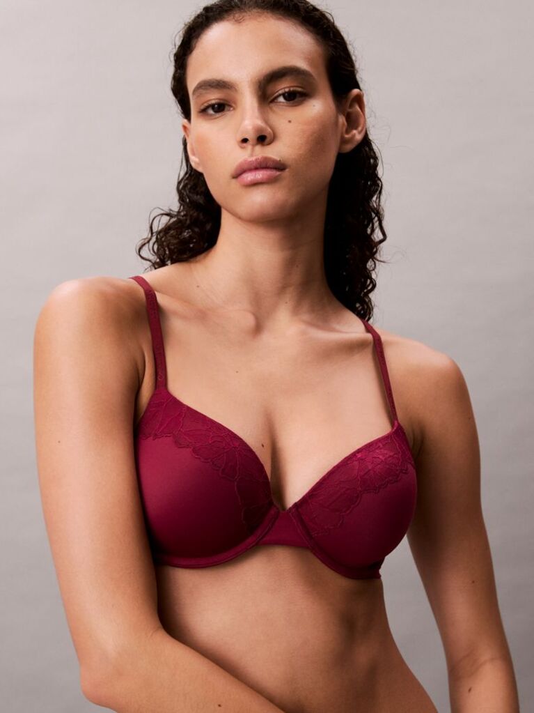 Roz Sutien Usor Captusit Full Coverage - Perfectly Fit Din Dantela  Femei
