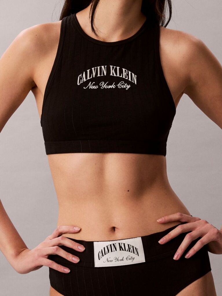 Negru Sutien Bralette - Heritage Classic Cotton  Femei
