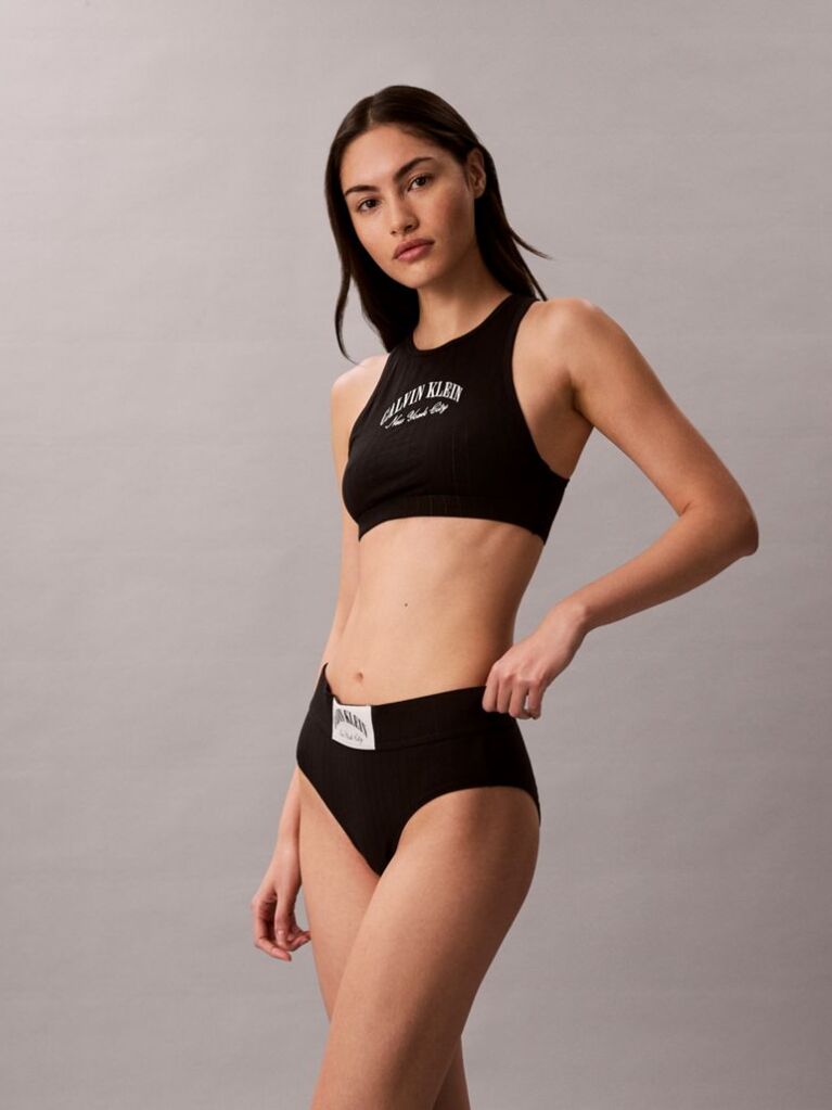 Negru Sutien Bralette - Heritage Classic Cotton  Femei