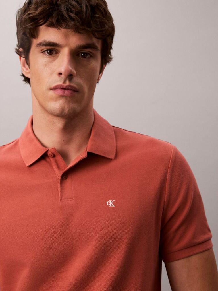 Maro Tricou Polo Din Bumbac Piqué  Barbati