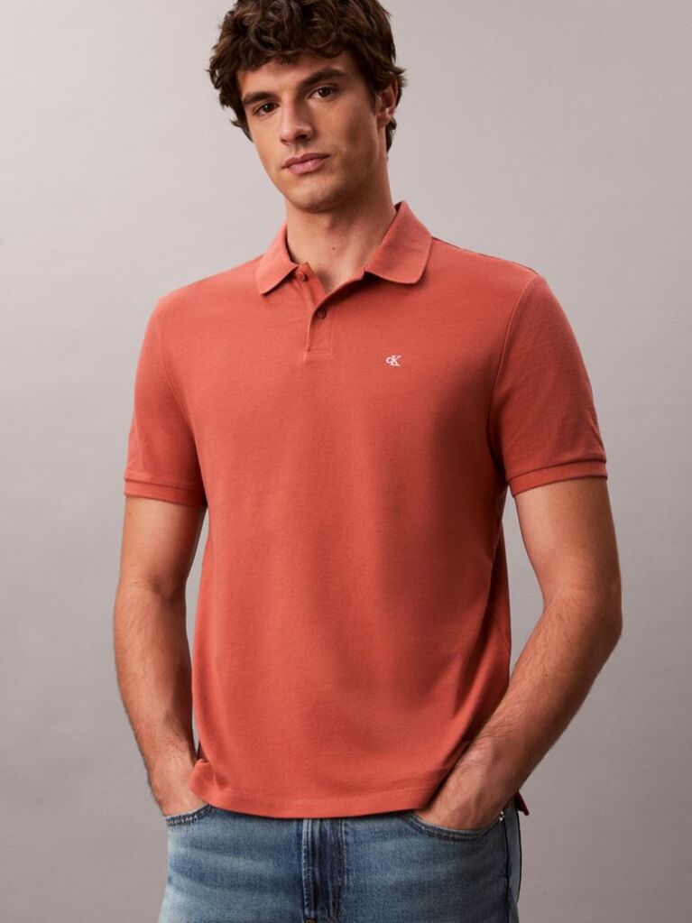 Maro Tricou Polo Din Bumbac Piqué  Barbati