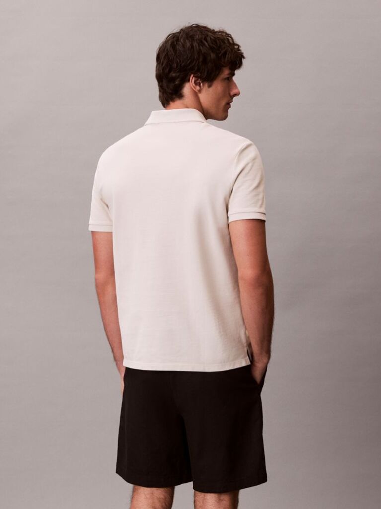 Bej Tricou Polo Din Bumbac Piqué  Barbati