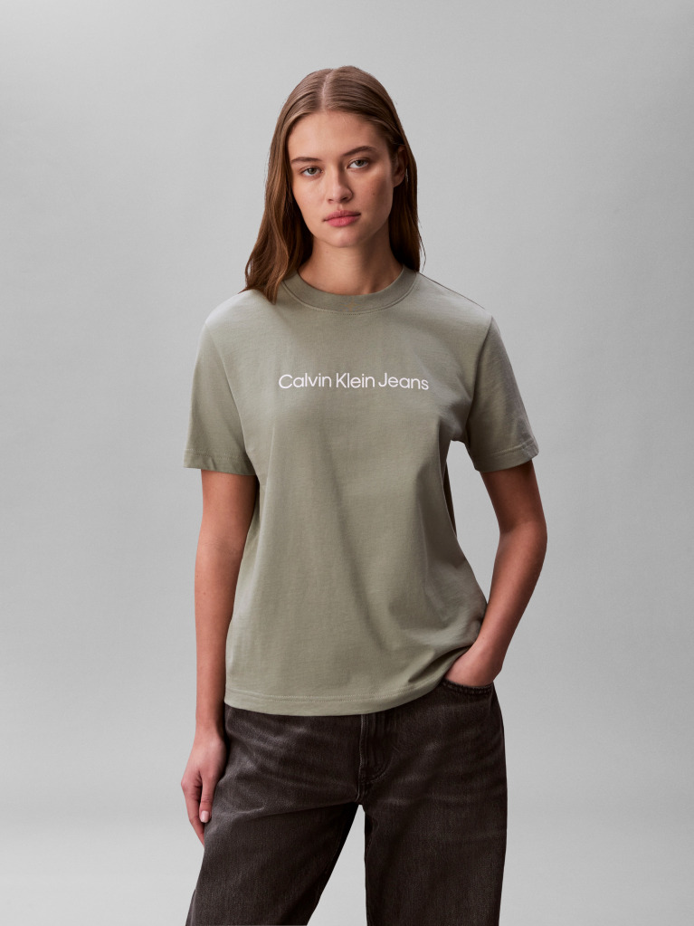 Verde Tricou Cu Maneca Scurta  Femei