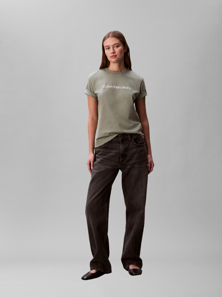 Verde Tricou Cu Maneca Scurta  Femei