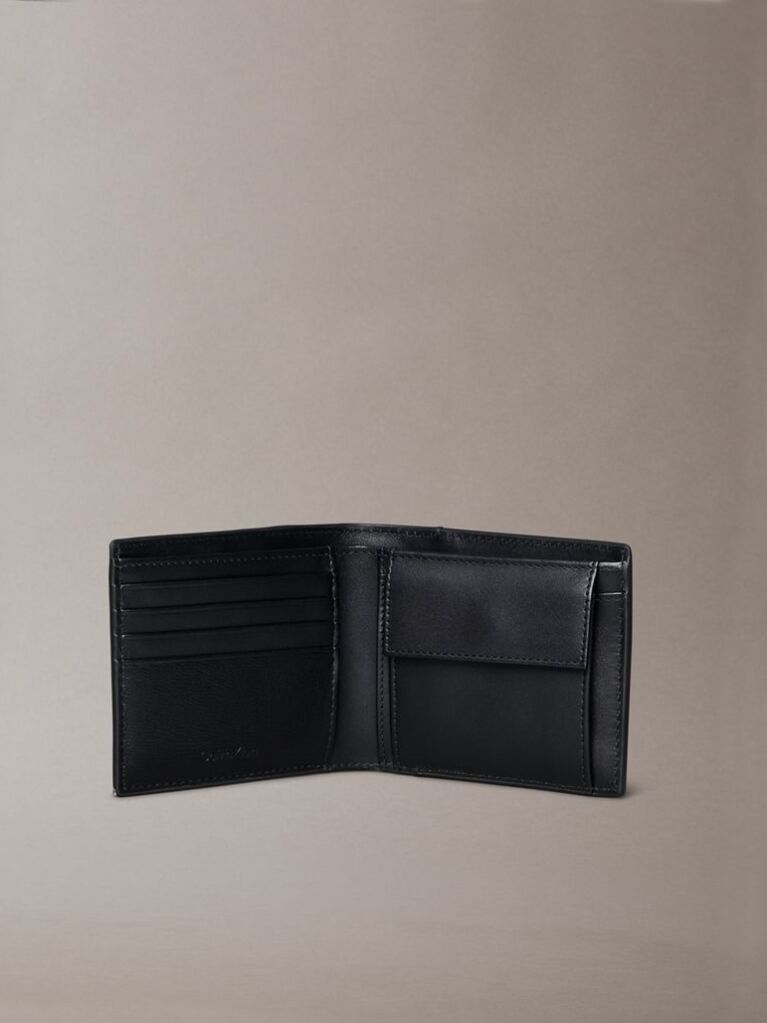 Negru Portofel Pliabil Din Piele Cu Protectie RFID  Barbati