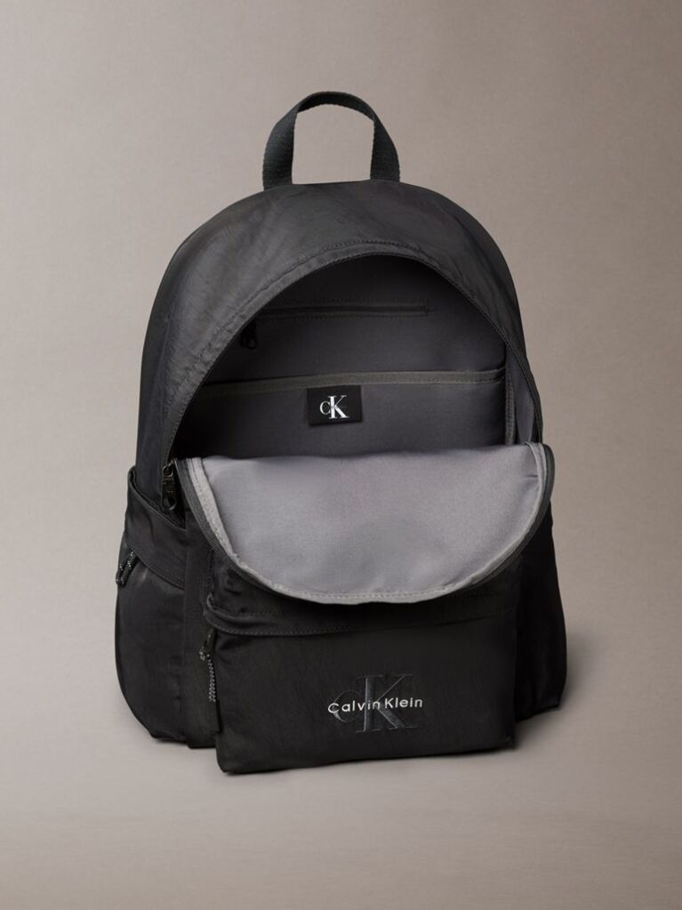 Negru Rucsac Cu Logo Monograma  Barbati
