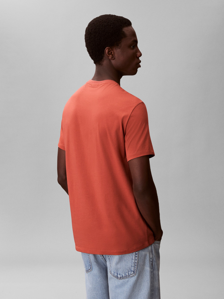 Maro Tricou Slim Din Bumbac Elastic Cu Maneca Scurta  Barbati