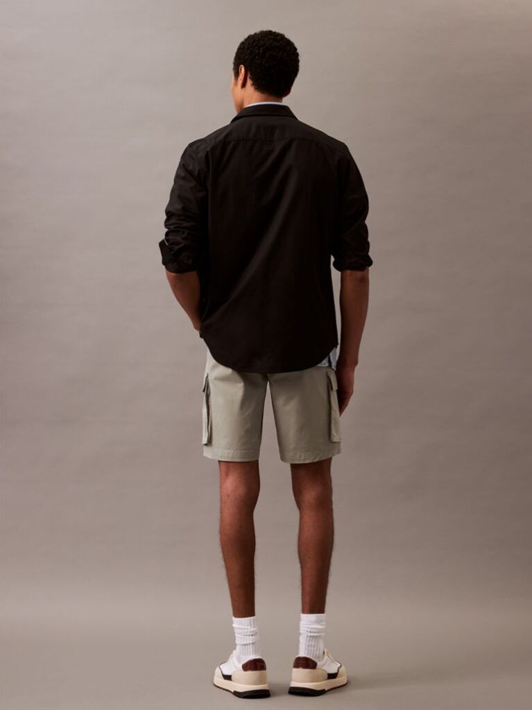 Maro Pantaloni Scurti Cargo Din Bumbac Twill  Barbati