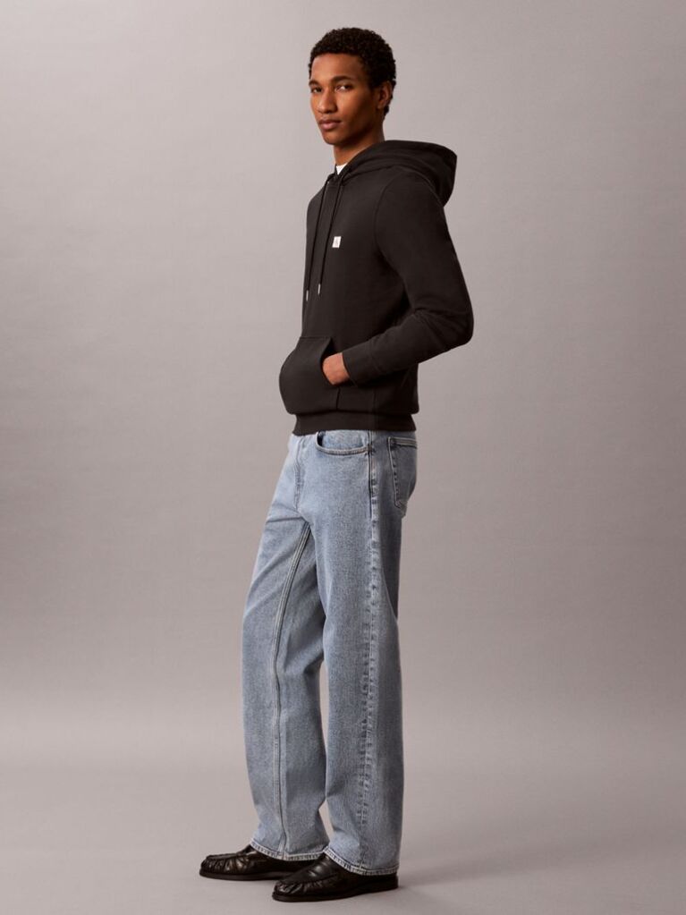 Negru Pantaloni Slim Din Material Tehnic  Barbati