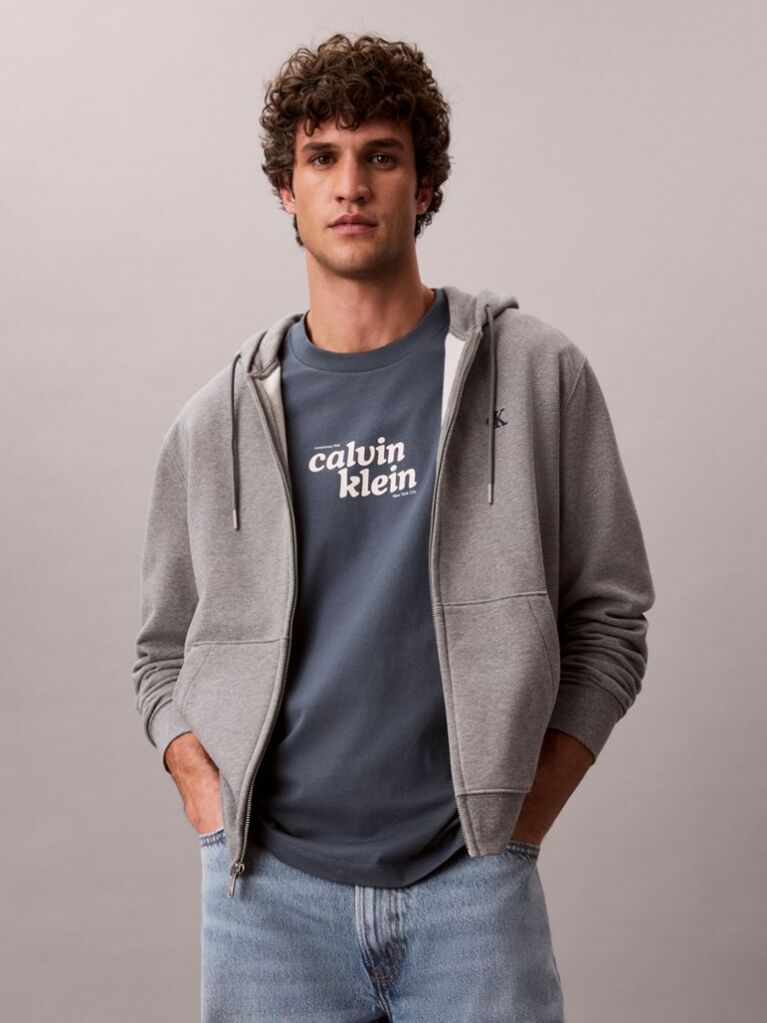 Albastru Tricou Lejer Cu Logo  Barbati