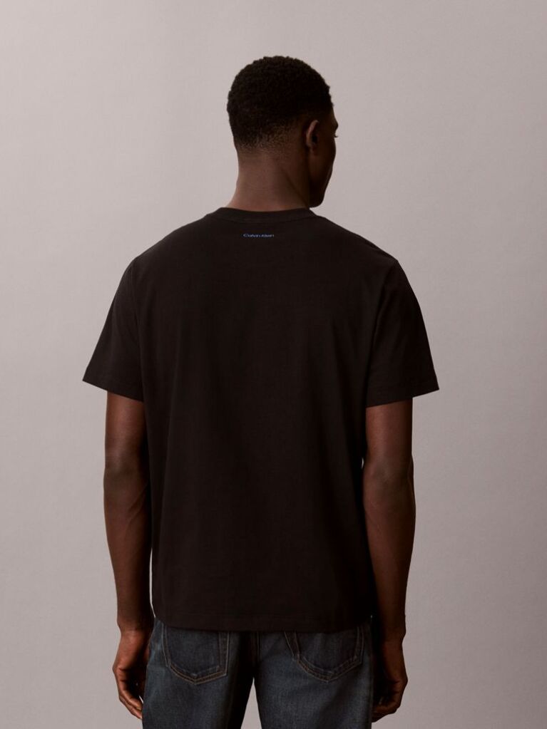 Negru Tricou Lejer Cu Logo  Barbati