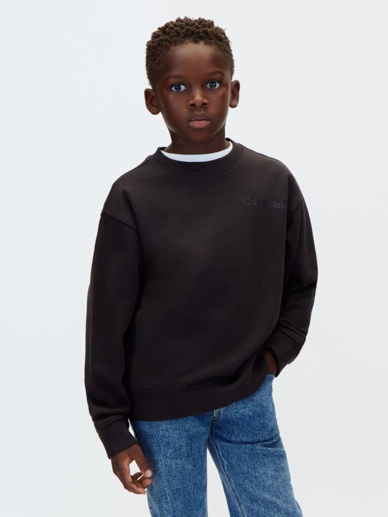 Negru Bluza De Trening Cu Imprimeu Grafic Pe Spate  Baieti