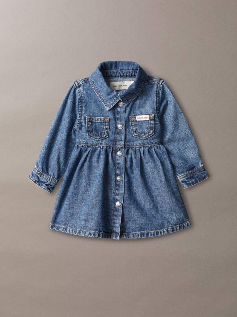 Denim Rochie Camasa Din Denim  Nou-nascuti