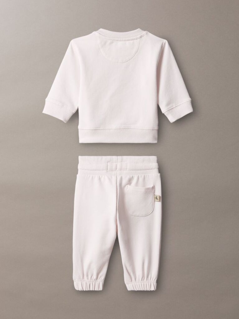 Roz Set Monologo Din Bluza De Trening Si Pantaloni Jogger  Nou-nascuti