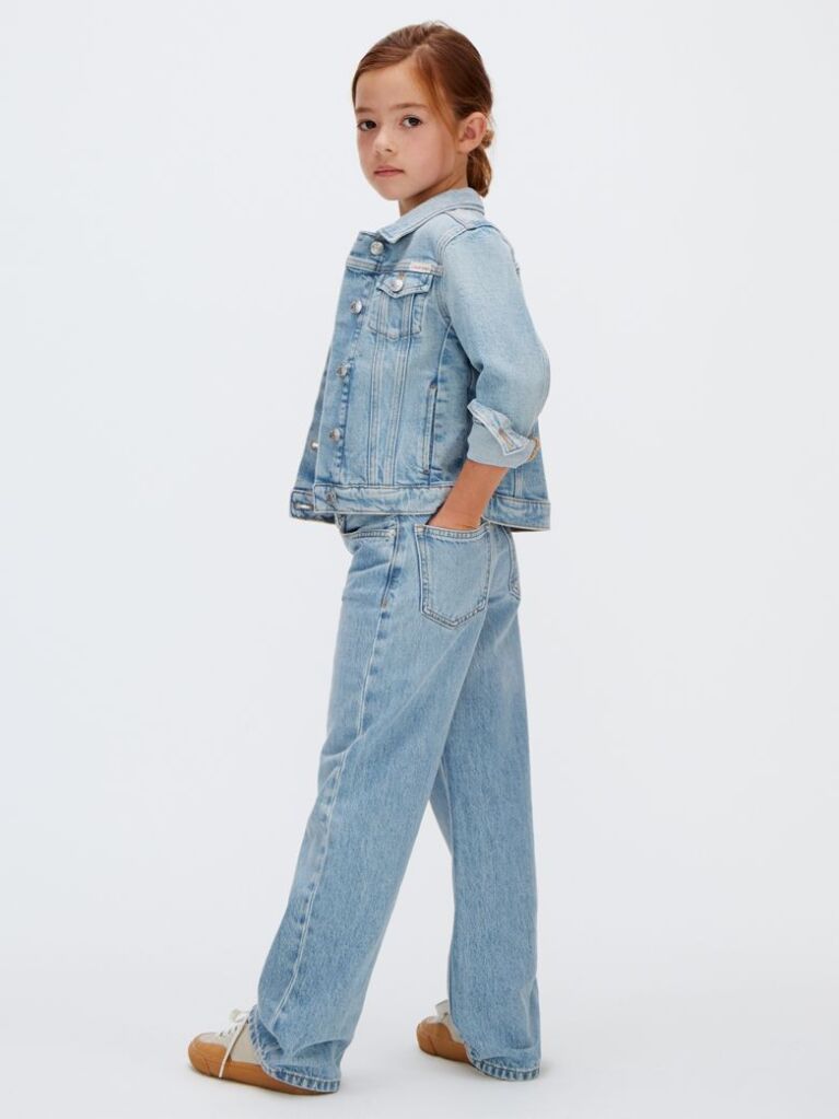 Denim Blugi Largi Lejeri  Fete