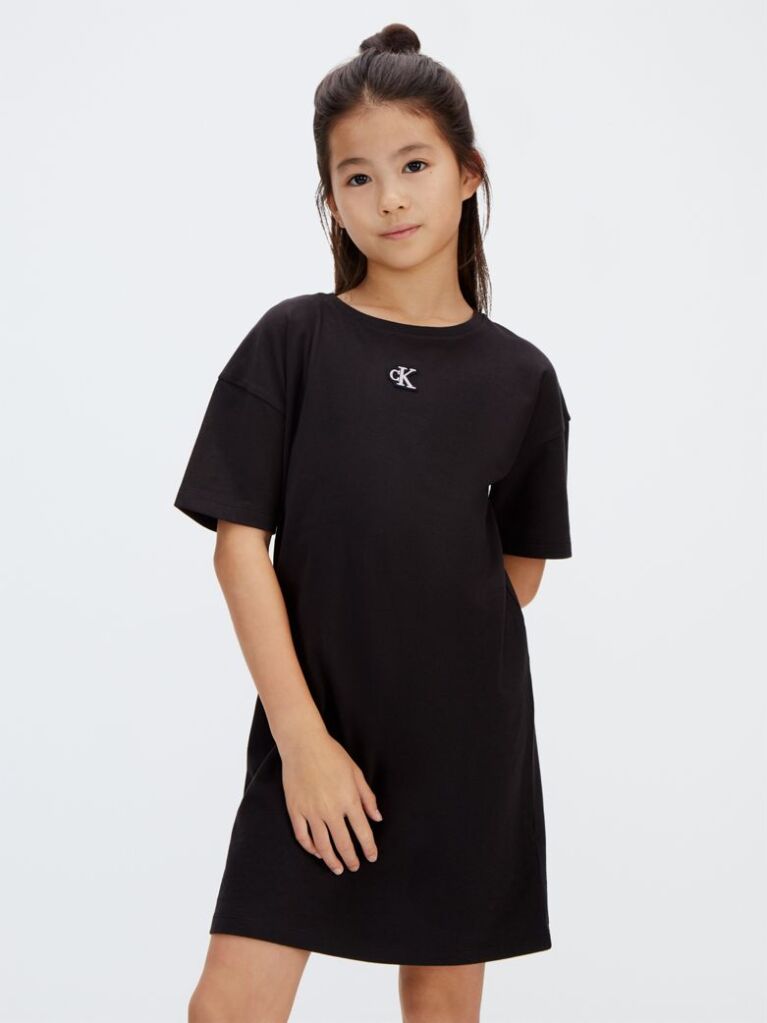 Negru Rochie Tip Tricou  Fete