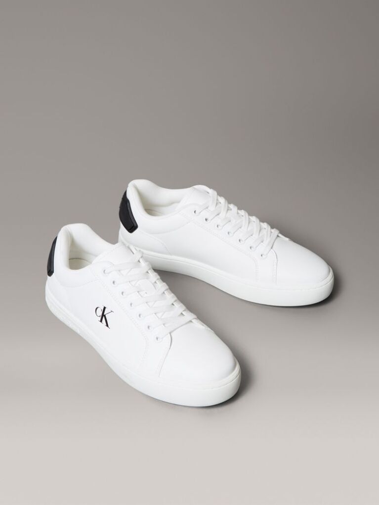 White Leather Trainers  Men