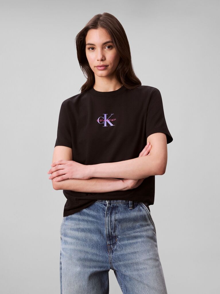 Negru Tricou Cu Maneca Scurta  Femei