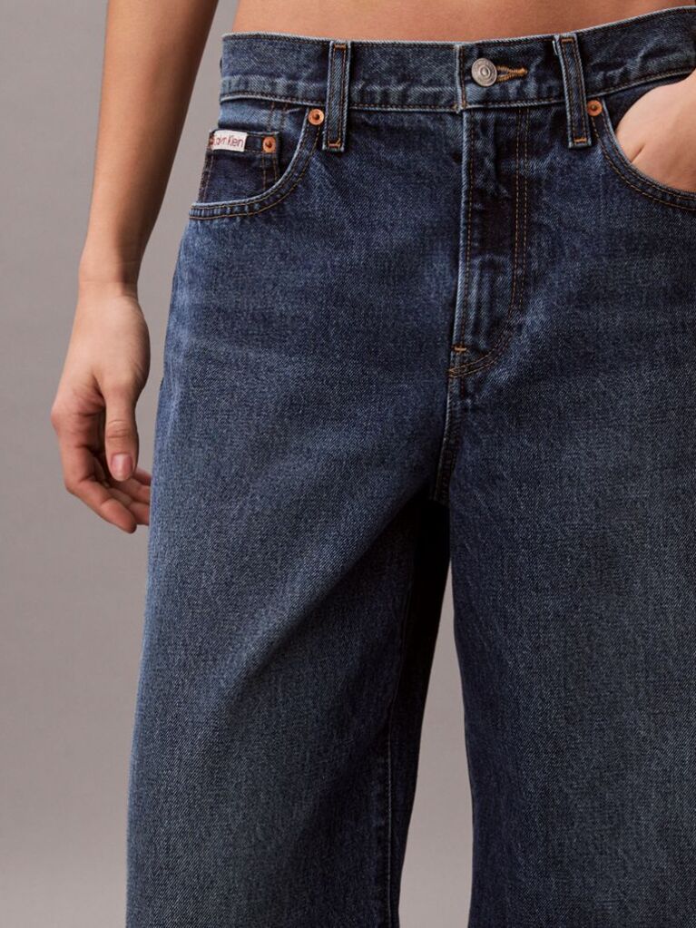 Denim Blugi Cu Croiala Wide Leg  Femei