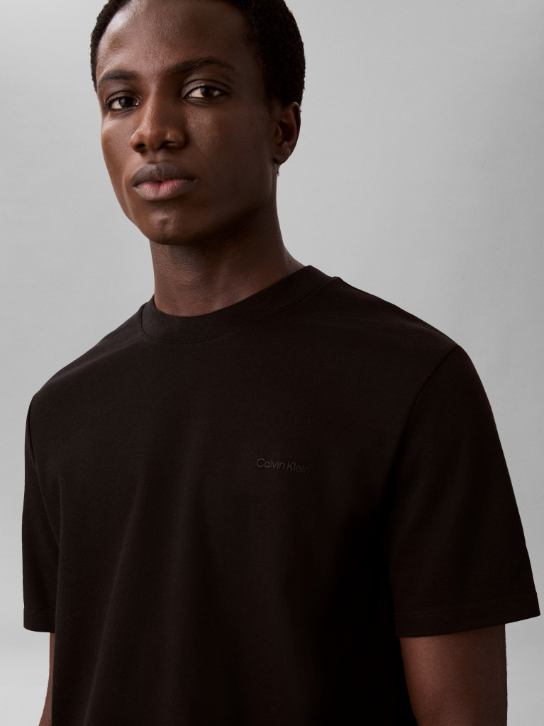 Negru Tricou Din Tech Interlock  Barbati