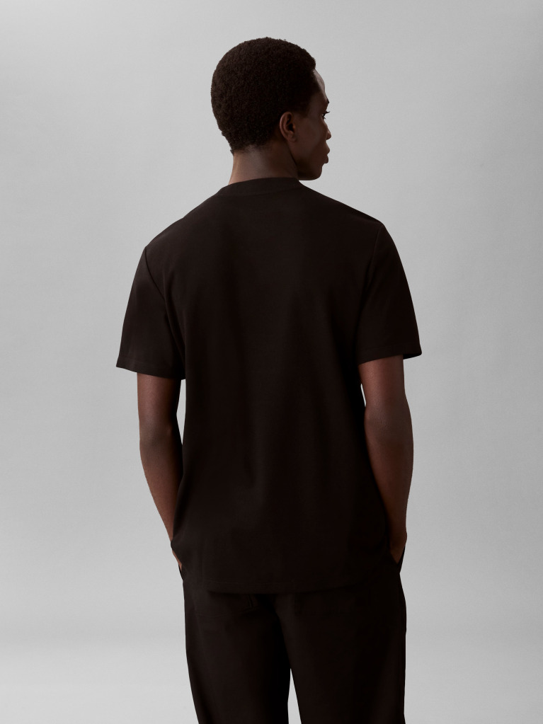 Negru Tricou Din Tech Interlock  Barbati