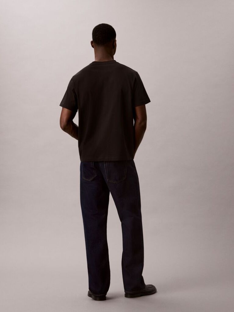 Negru Tricou Lejer Cu Logo  Barbati