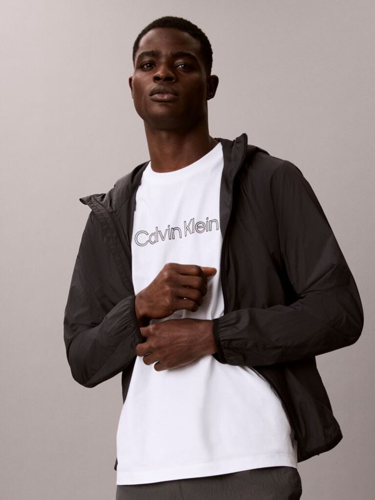 Alb Tricou Lejer Cu Logo  Barbati