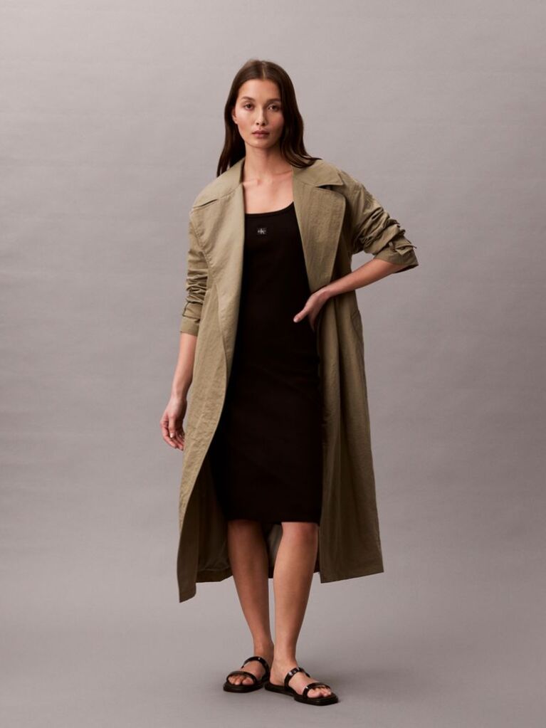 Negru Rochie Mini Fara Maneci Cu Structura Ripata  Femei