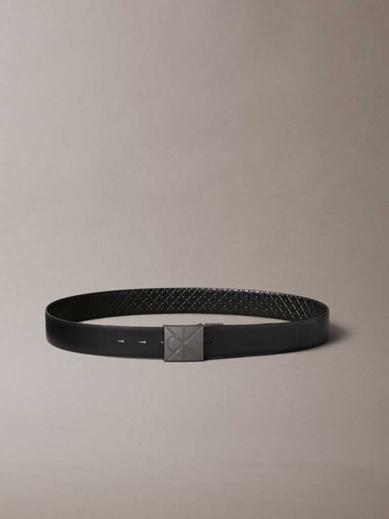 Negru Curea Din Piele Cu Catarama Pin Si Emblema In Relief  Barbati
