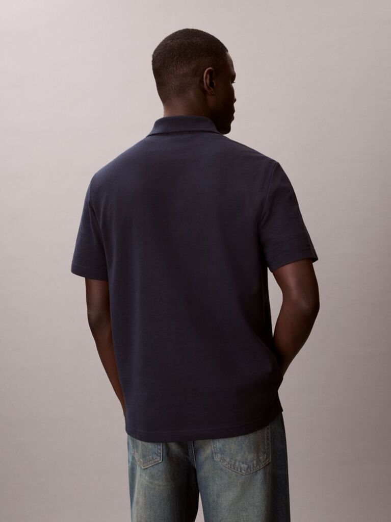 Albastru Tricou Polo Casual Monologo  Barbati