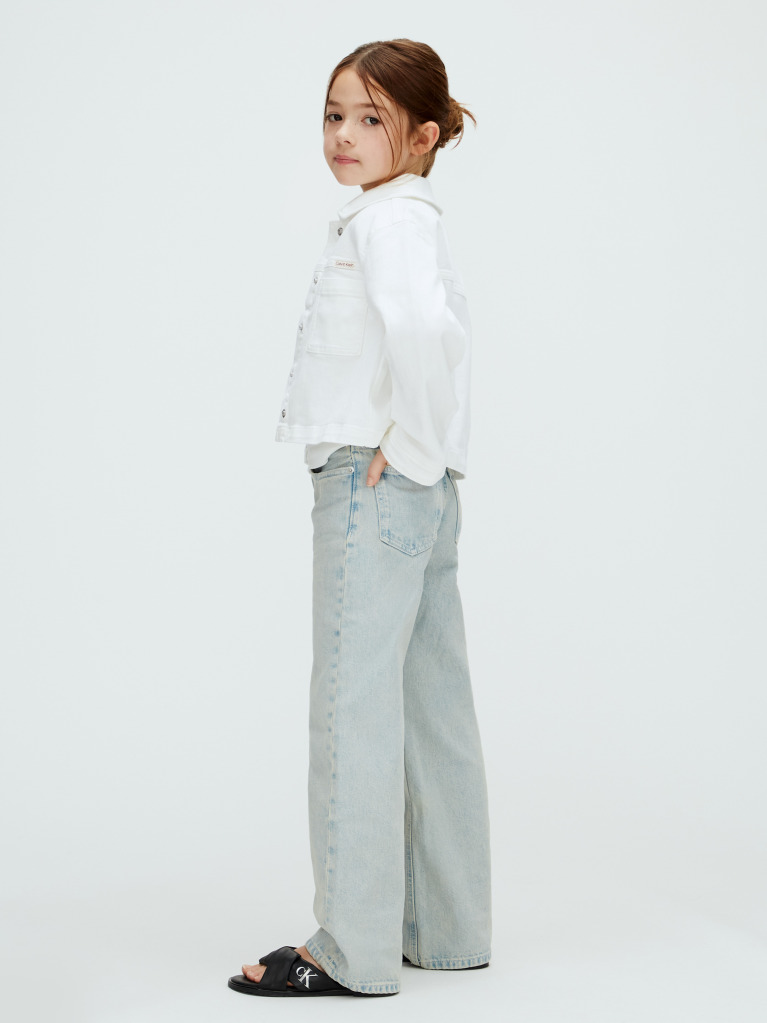 Alb Jacheta Alba Din Denim  Fete