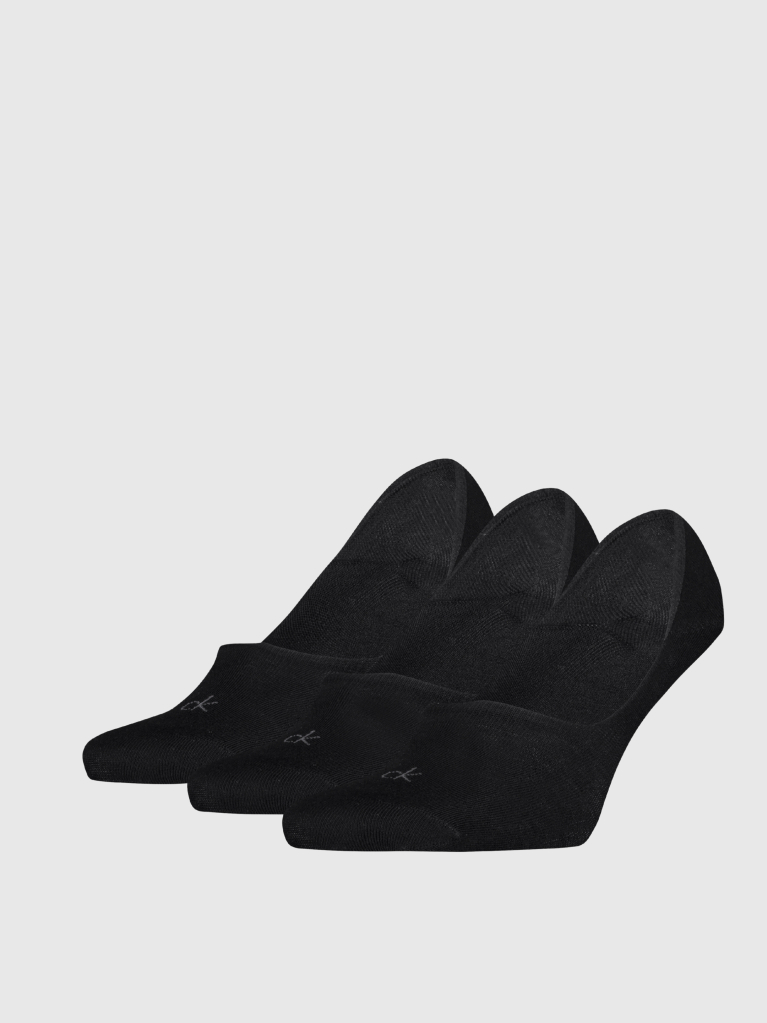 Negru Set 3 Perechi Sosete Invizibile  Barbati