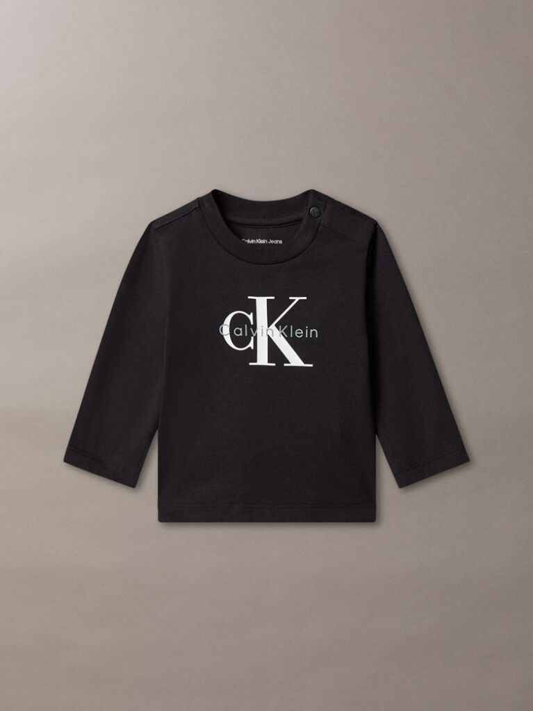 Negru Tricou Cu Maneca Lunga Pentru Nou-Nascuti  Nou-nascuti