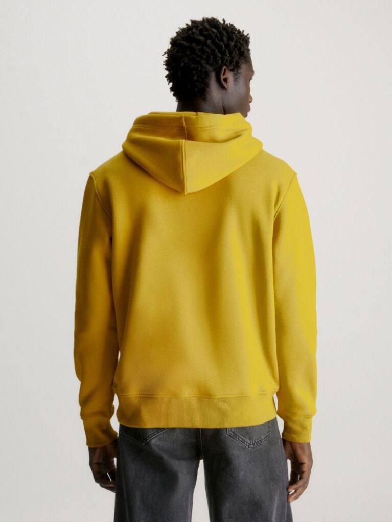 Yellow Monogram Hoodie  Men