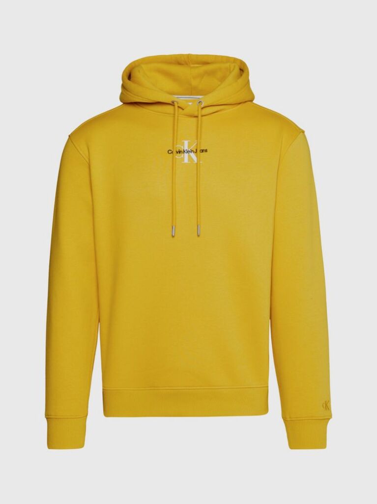 Yellow Monogram Hoodie  Men