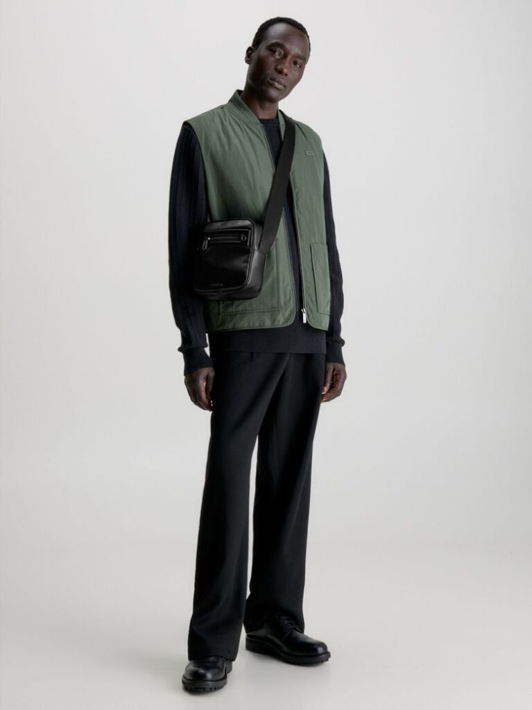 Black Small Reporter Bag  Men