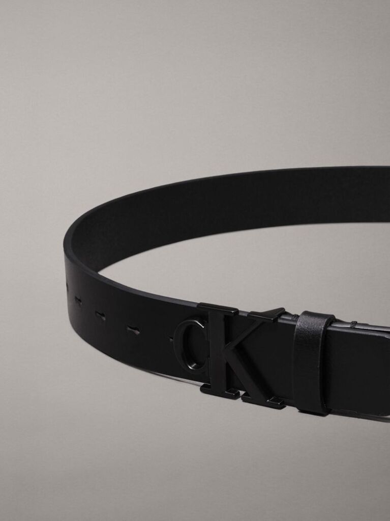 Black Leather Belt  Men